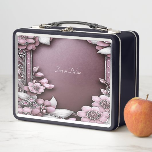 Rosa Floral Lunchbox (Beispiel)
