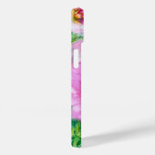 Rosa Floral Monogramm Case-Mate iPhone Hülle (Rückseite / Rechts)