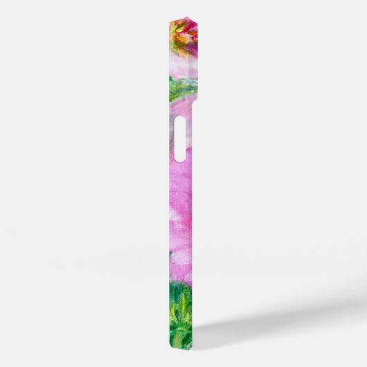 Rosa Floral Monogramm Case-Mate iPhone Hülle (Rückseite / Rechts)