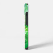 Rosa Floral Monogramm iPhone Hülle (Linke Seite)