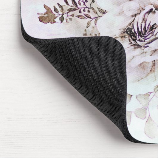 Rosa Floral Mousepad (Ecke)