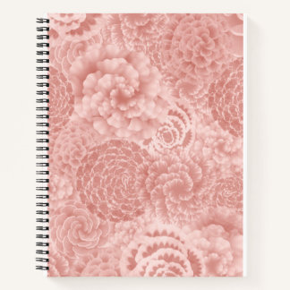 Rosa Floral Notizblock