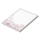 Rosa floral notizblock (Rotiert)