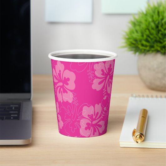Rosa Floral Pappbecher (InSitu)