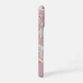 Rosa Floral Personalisiert iPhone 16 Hülle (Rechte Seite)