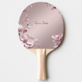 Rosa Floral Ping-Pong-Schläger Tischtennis Schläger