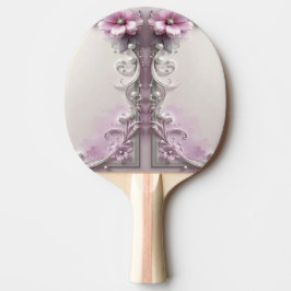 Rosa Floral Ping-Pong-Schläger Tischtennis Schläger