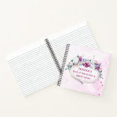 Rosa Floral | Pläne und große Ideen Notizblock (Innenseite)