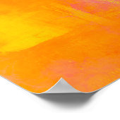 Rosa Floral Pop Poster (Ecke)