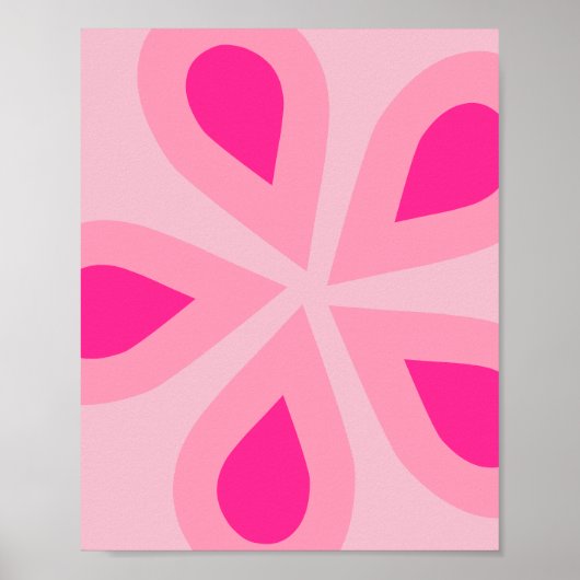Rosa Floral Poster (Vorne)