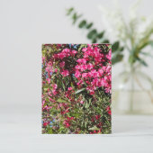 Rosa floral RSVP karte (Stehend Vorderseite)