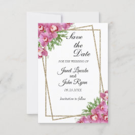 Rosa Floral - Save the Date