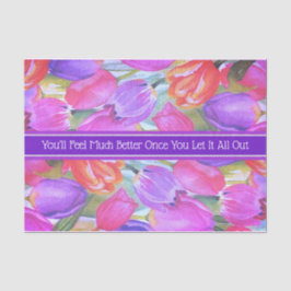 Rosa Floral Seidenpapier