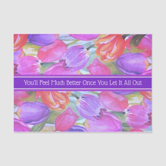 Rosa Floral Seidenpapier (Vorderseite)