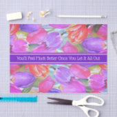 Rosa Floral Seidenpapier (Handwerk)