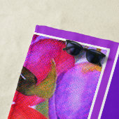 Rosa Floral Strandtuch (Beispiel)