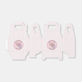 Rosa Floral Streifen Valentine Geschenkschachtel (Ungefaltet)