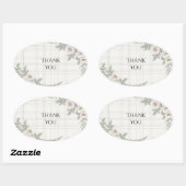 Rosa Floral Tartan Danke Sticker (Blatt)