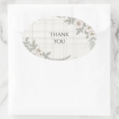 Rosa Floral Tartan Danke Sticker (Tasche)