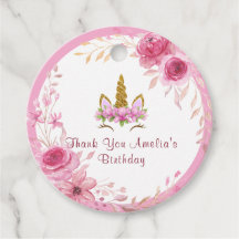 Rosa Floral | Unicorn Birthday Party