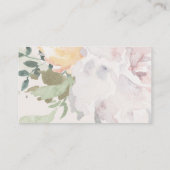 Rosa Floral Visitenkarte (Rückseite)