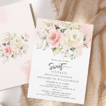 Rosa Floral Wasserfarbe Süß 16 Einladung<br><div class="desc">Niedliche moderne und elegante Sweet 16 Geburtstagsfeier Einladungen. Die Vorlage, die leicht bearbeitet werden kann, und der Text wird durch Klicken auf die Schaltfläche "Personalisieren" durch Ihre eigenen Daten ersetzt. Für weitere Anpassungen, verwenden Sie unser Design-Tool, um diese Vorlage zu ändern. TIPP: Karo der anderen Geburtstagsartikel in dieser Sammlung unten....</div>