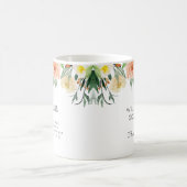Rosa Floral werden Sie mein Lieblingsvorschlag sei Kaffeetasse (Mittel)