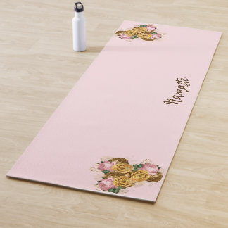 Rosa Floral Yogamatte