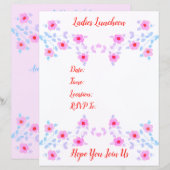 Rosa florale Akzentuierung (Vorne/Hinten)