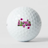 Rosa florale Angela Name, Golfball (Vorderseite)