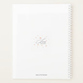 Rosa, florale Angst nicht Isaiah 41:10 Bibelverse Planer (Rückseite)