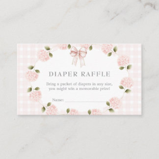 Rosa florale Babyparty-Einladung,  Visitenkarte