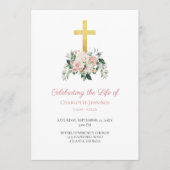 Rosa florale Beerdigung Gedenkorden des Dienstprog Programm (Vorderseite)