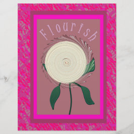 Rosa florale Blumen Großpackung Scrapbook Papier S