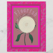 Rosa florale Blumen Großpackung Scrapbook Papier S (Hinten)
