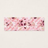 Rosa florale Brautparty Registrierungskarte einfüg (Rückseite)