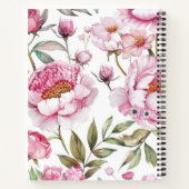 Rosa florale Dankbarkeit Journal Notizblock (Rückseite)