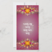 Rosa florale Elegance Hochzeitskollektion (Rückseite)