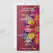 Rosa florale Elegance Hochzeitskollektion (Vorderseite)