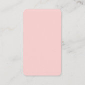 Rosa florale Elegant Flamingo Baby Dusche Begleitkarte (Rückseite)