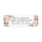 Rosa florale erste Kommunizierungsanschrift (Vorne)