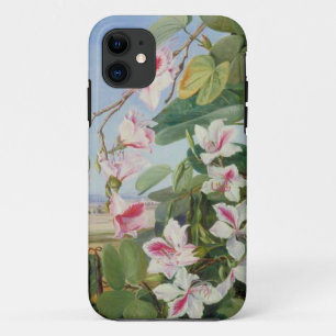 Rosa florale Frühlings-Party Dusche Frieden Liebe iPhone 11 Hülle