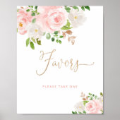 Rosa Florale Geschenke Poster (Vorne)