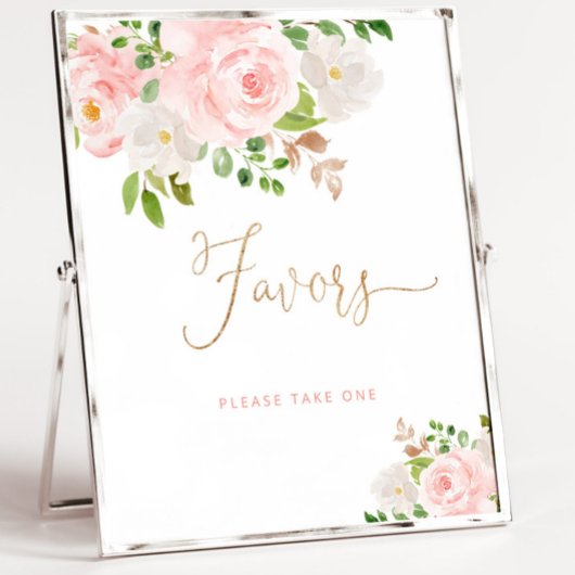 Rosa Florale Geschenke Poster