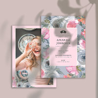 Rosa florale Girly Nursing Foto (Back) Abschluss