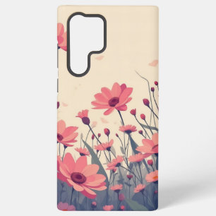 Rosa florale Glückseligkeit zarte rosa Blüten Samsung Galaxy Hülle