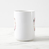 Rosa florale gold geometrische Tasse (Mittel)