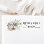 Rosa florale Hochzeitserklärung (Insitu)