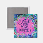 Rosa florale Inspirationsfreude im Reisespass Magnet (Vorderseite/Rückseite)