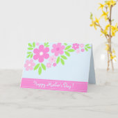 Rosa Florale - Karte (Gelbe Blume)